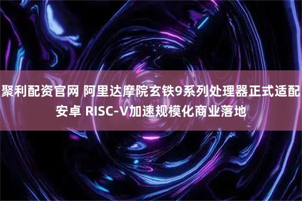 聚利配资官网 阿里达摩院玄铁9系列处理器正式适配安卓 RISC-V加速规模化商业落地